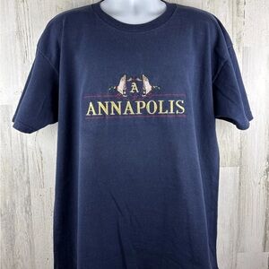 Lee Navy Annapolis Graphic Crewneck Tee